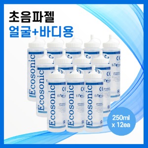 에코소닉 초음파젤 얼굴용 저주파 고주파 마사지 250ml 12개